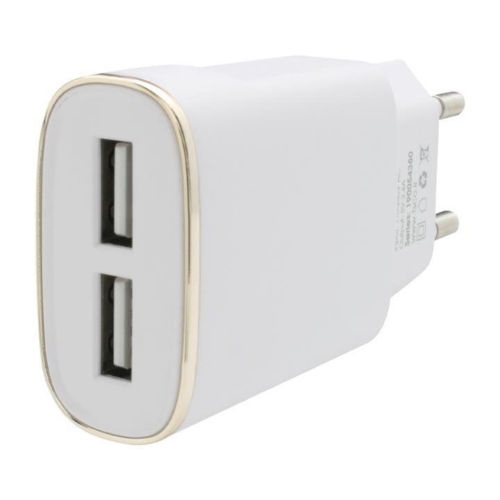 شارژر دیواری دو پورت تسکو مدل TTC 57 همراه با کابل MicroUSB طول 1 متر
